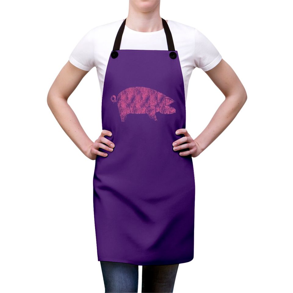 Pink Floyd Animals Pig AWBDG Blue Apron Aprons