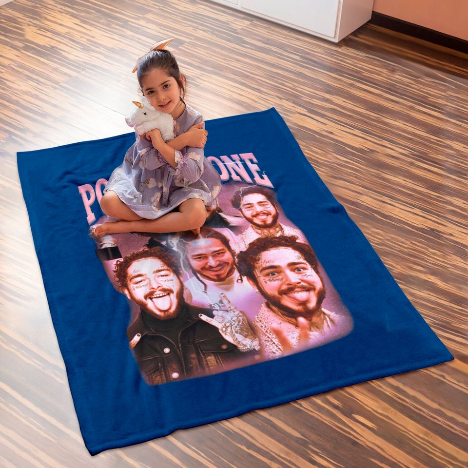 Post Malone Baby Blankets, Post Malone Printed Graphic Baby Blankets