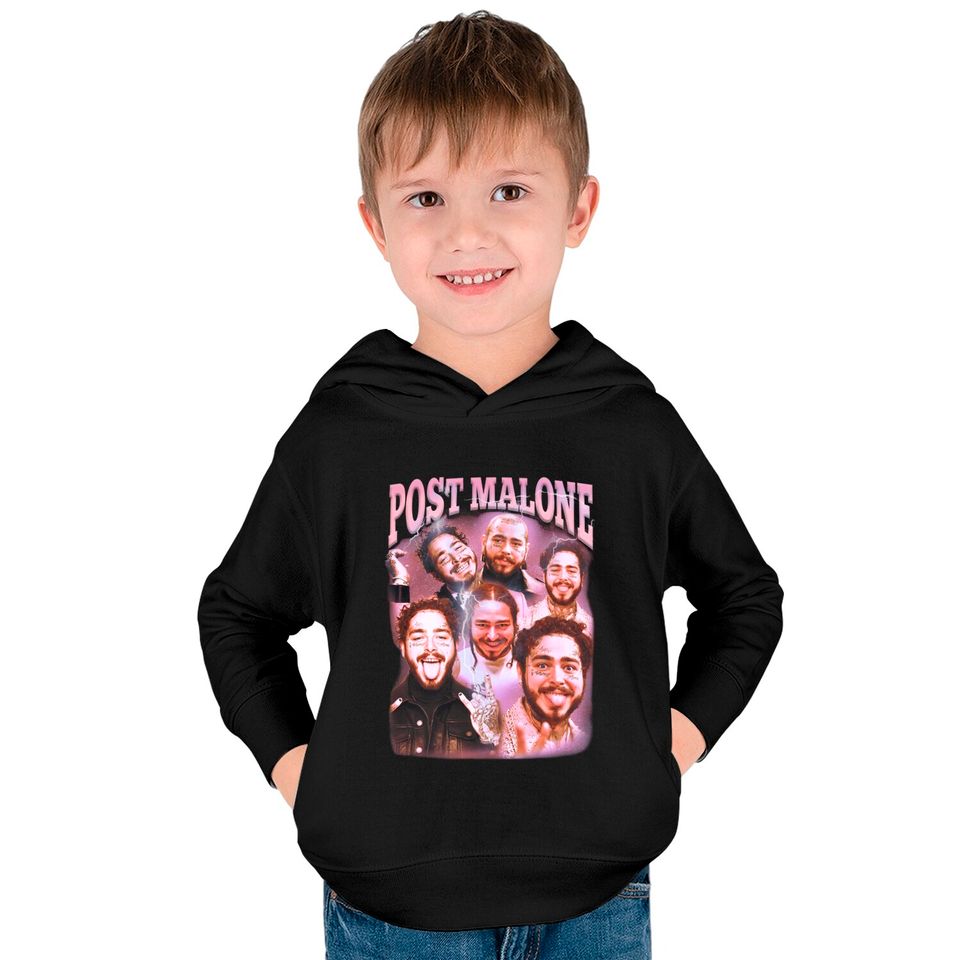 Post Malone Kids Pullover Hoodies, Post Malone Printed Graphic Kids Pullover Hoodies