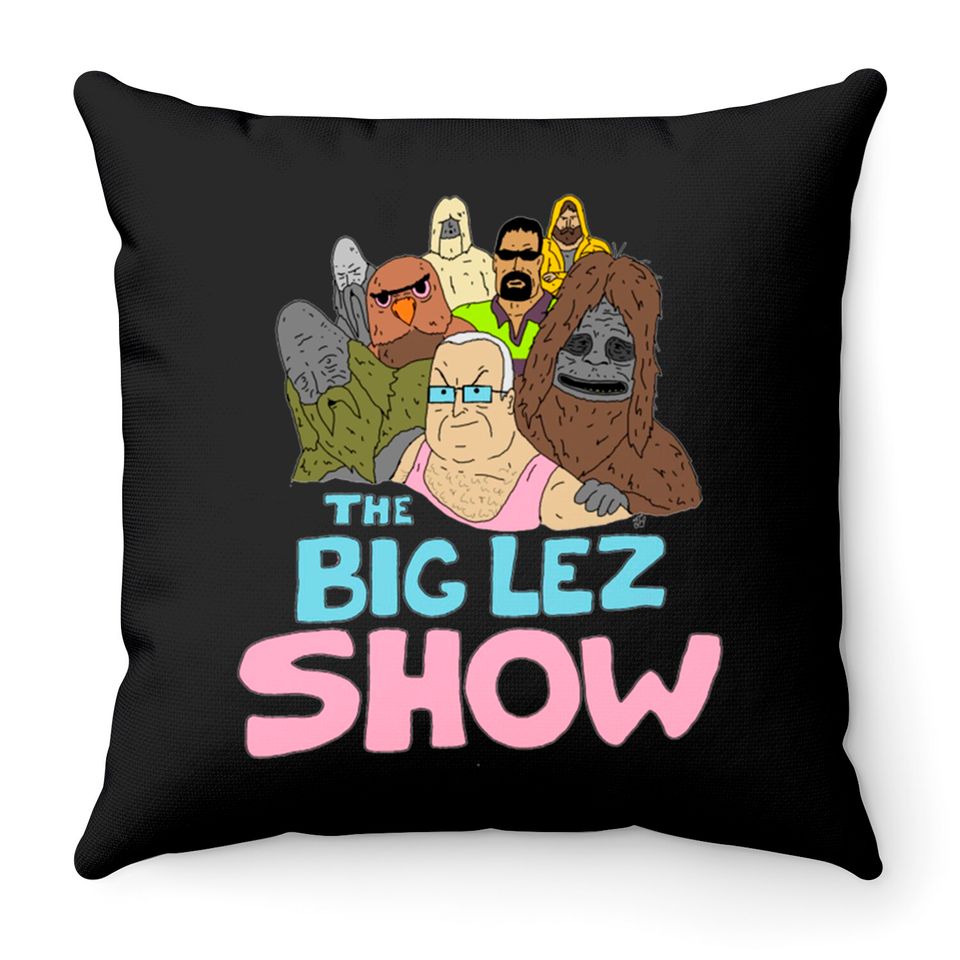 Big Lez Show Logo - Big Lez Show - Throw Pillows