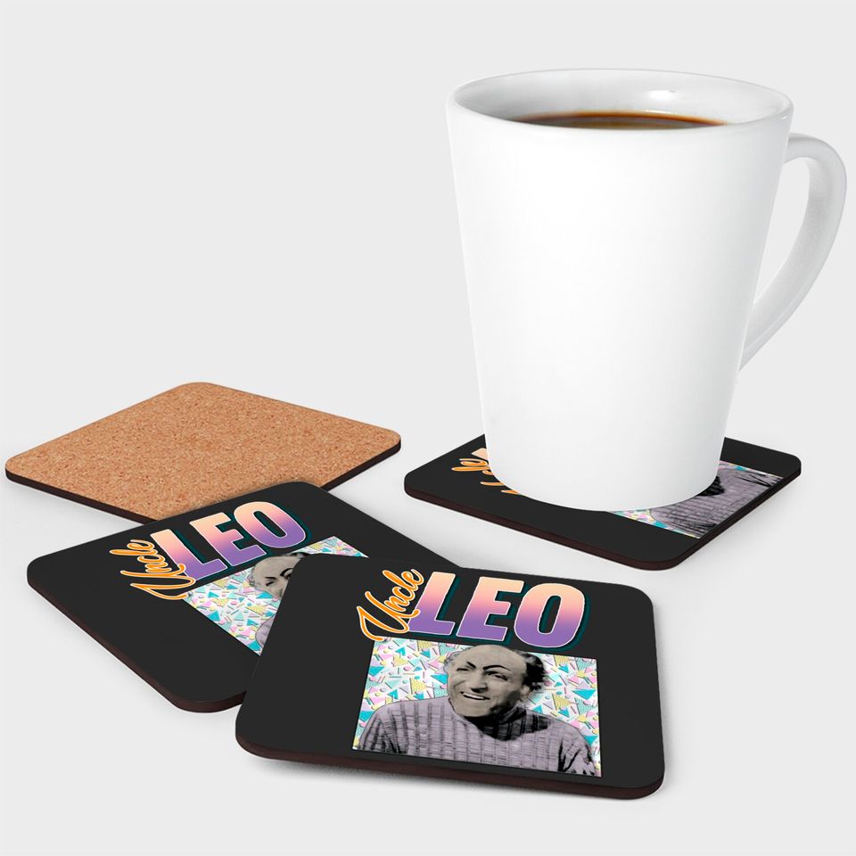 Uncle Leo 90s Style Aesthetic Design - Seinfeld Tv Show - Coasters