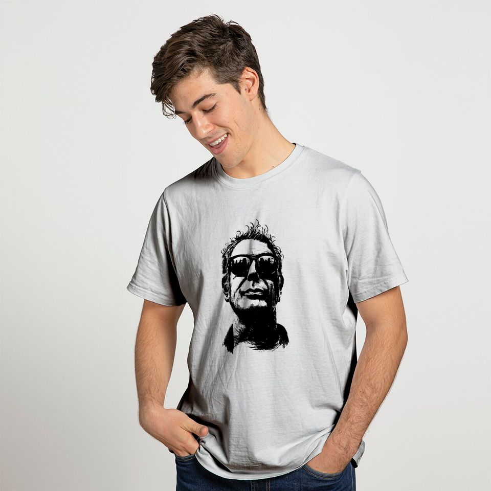 Anthony Bourdain Pencilart - Anthony Bourdain - T-Shirt