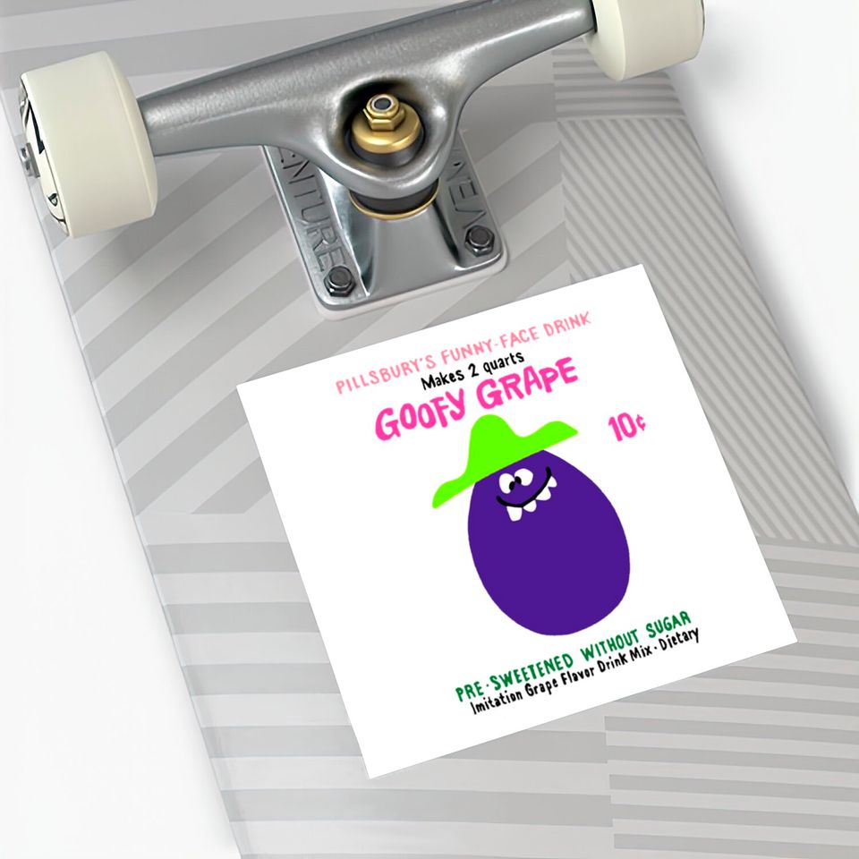 Funny Face Drink Mix "Goofy Grape" - Kool Aid - Stickers