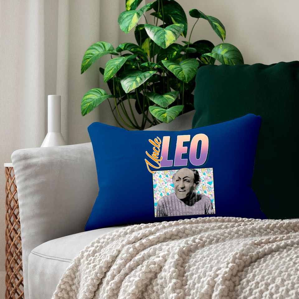 Uncle Leo 90s Style Aesthetic Design - Seinfeld Tv Show - Lumbar Pillows