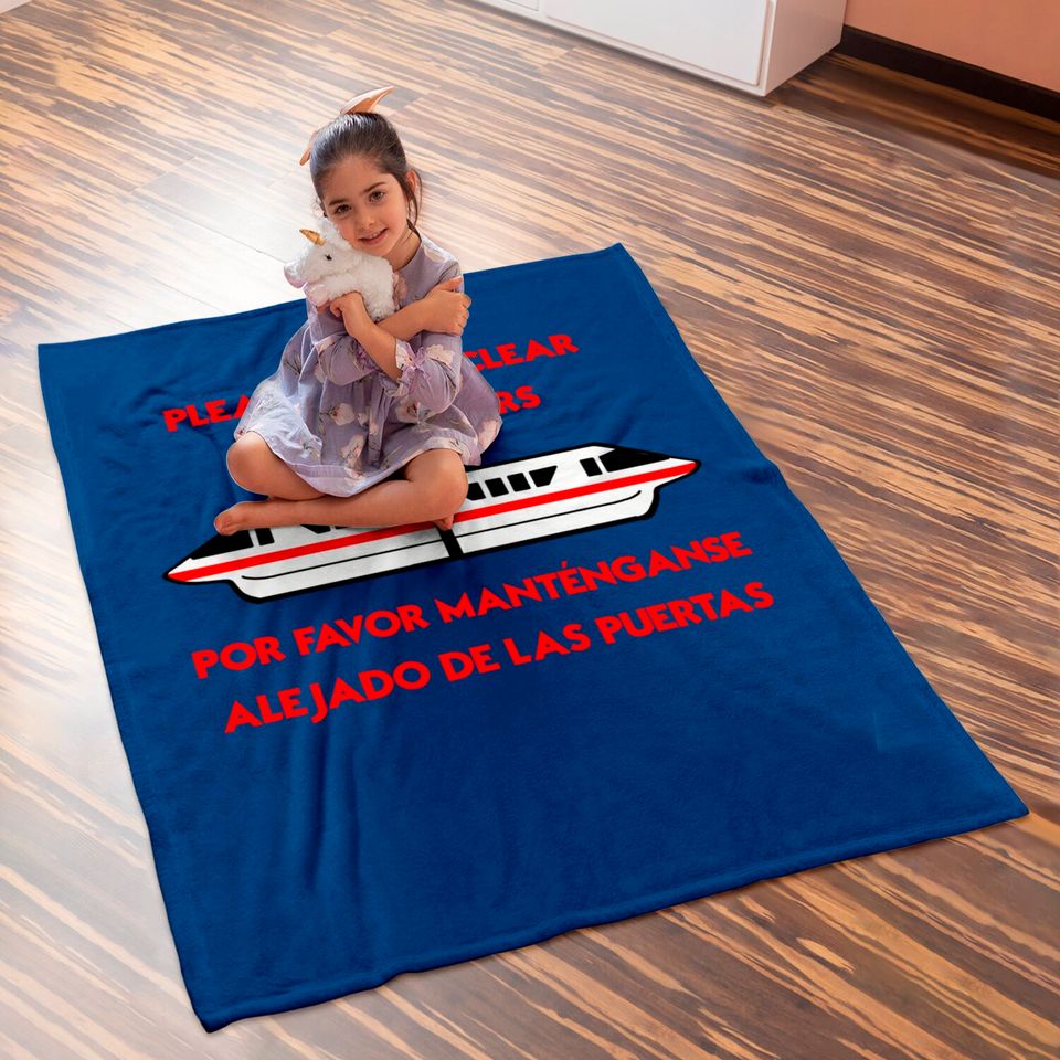 Monorail Warning: Red - Disney - Baby Blankets