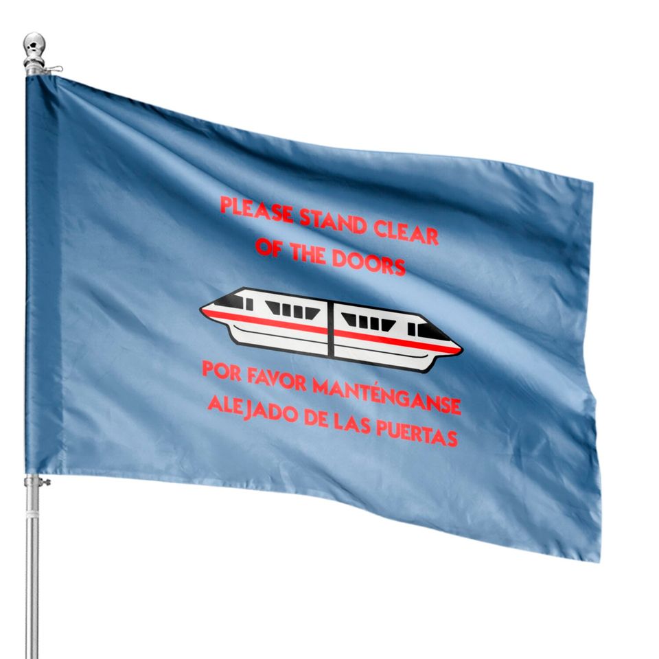 Monorail Warning: Red - Disney - House Flags
