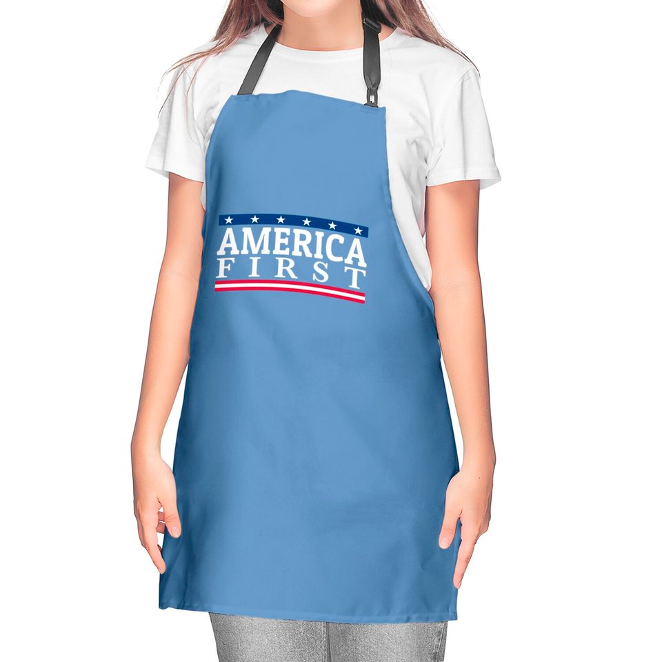 "America First" Pride - American - Kitchen Aprons