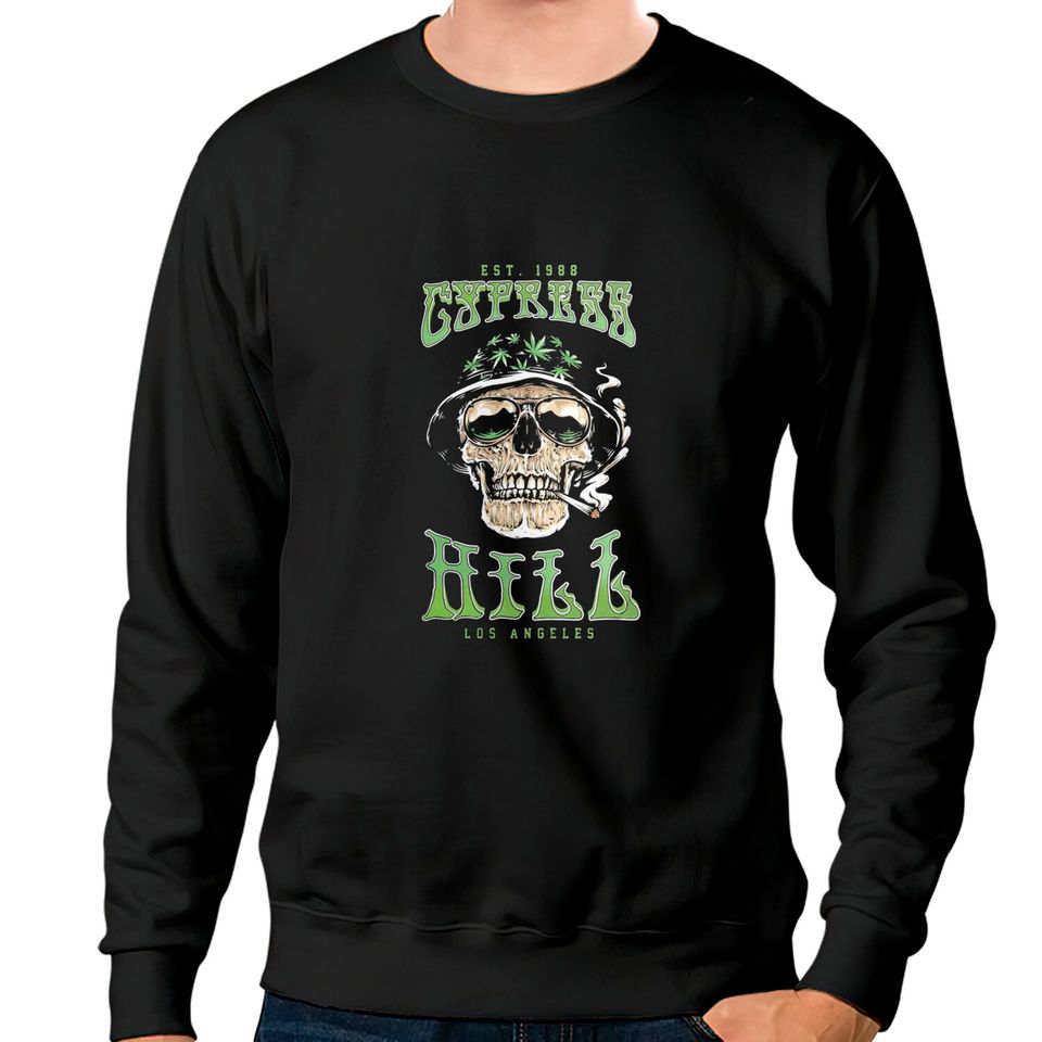 Cyprus Hill Smoking Skull Sweatshirts 80s