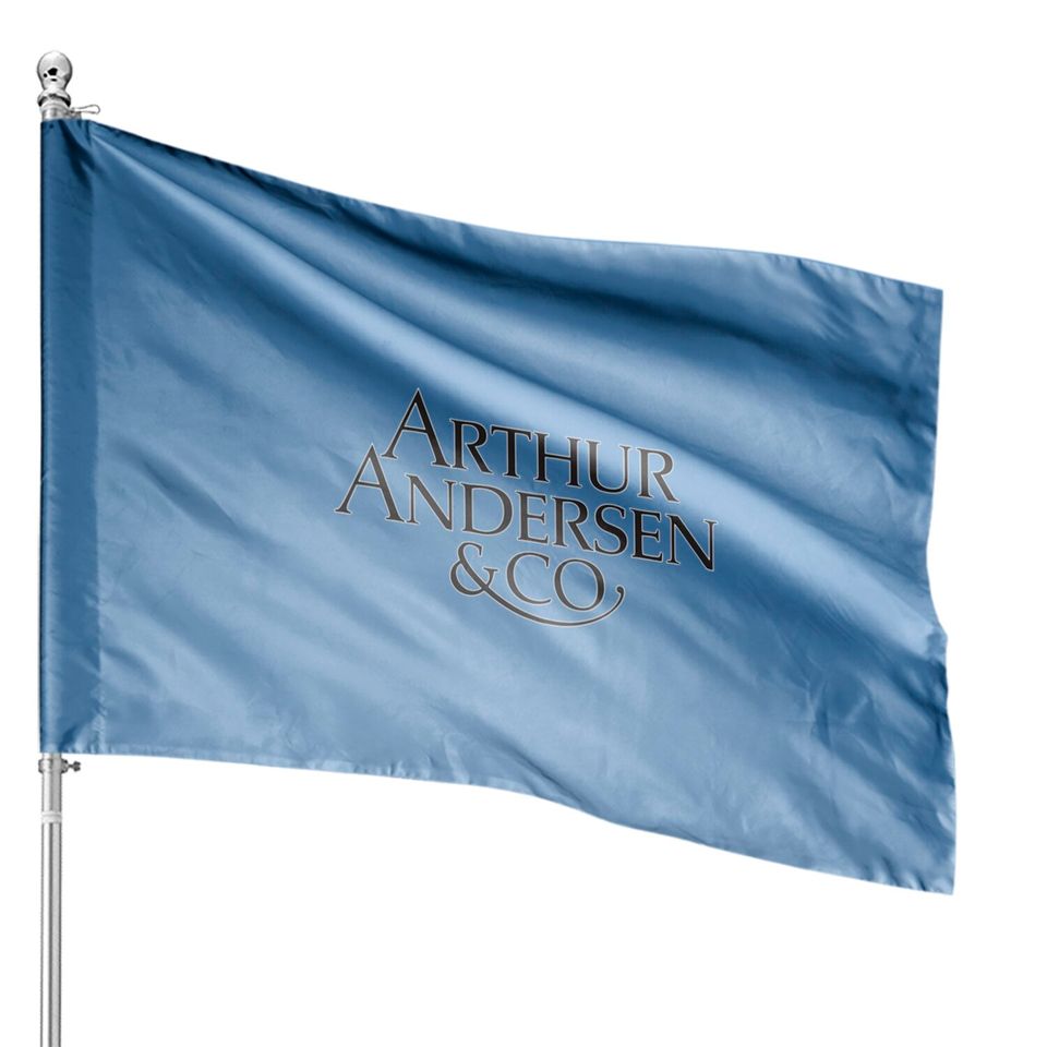 Arthur Andersen & Co Logo - Defunct Accounting Firm - Corporate Crime Humor - Arthur Andersen - House Flags