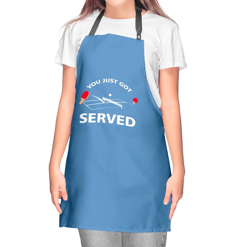 You Just Got Served Ping Pong Kitchen Aprons