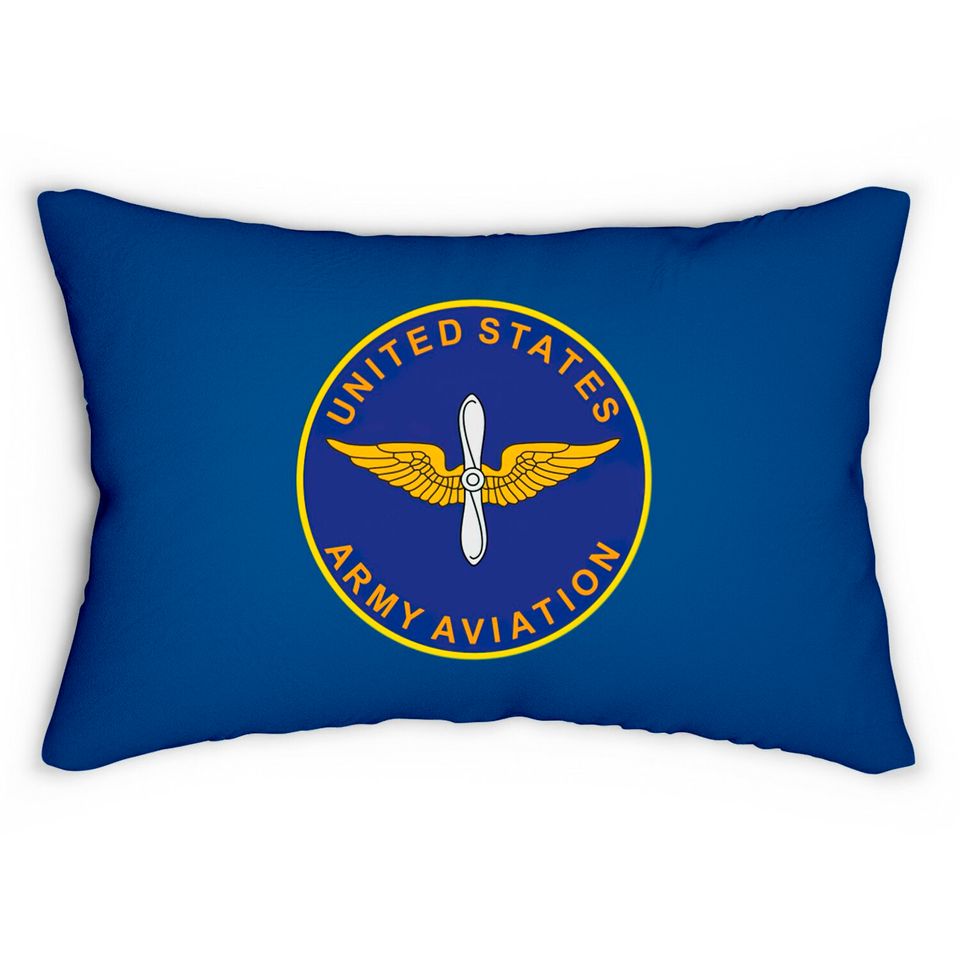 Us Army Aviation Branch Crest Lumbar Pillows