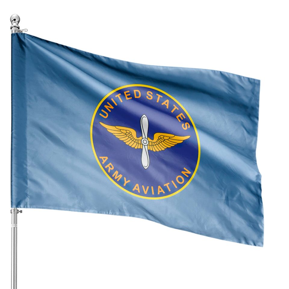 Us Army Aviation Branch Crest House Flags