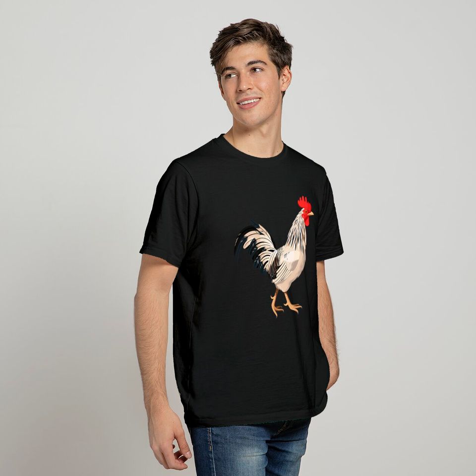 Realistic rooster T-shirt