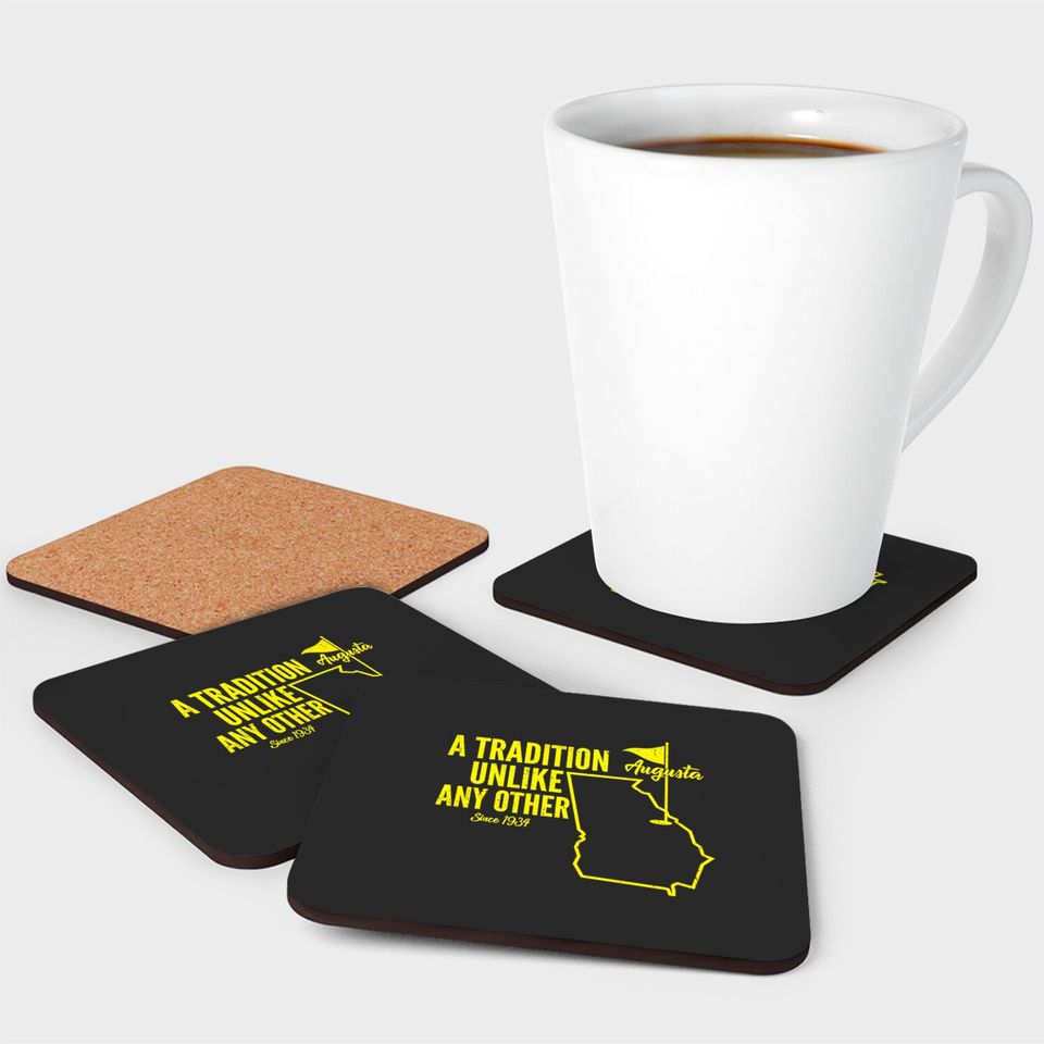 A Tradition Unlike Any Other Augusta Georgia Golfing Coasters, 2022 Masters Golf Tournament Coasters