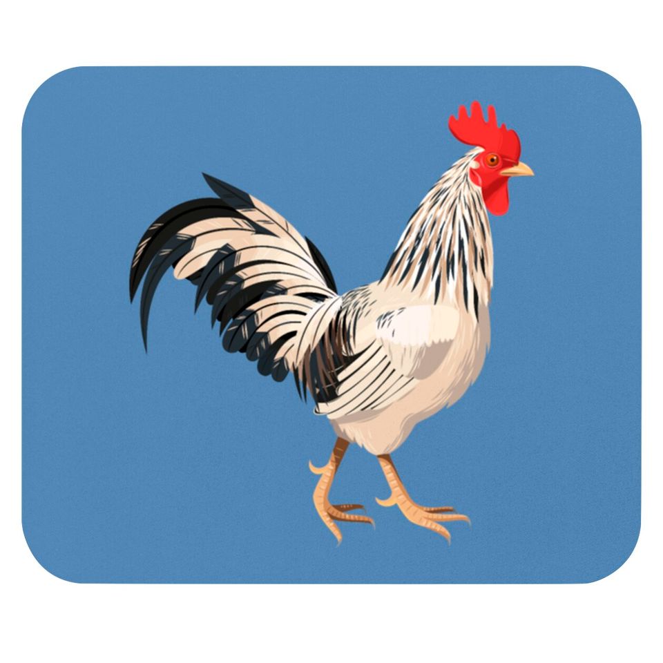 Realistic rooster Mouse Pads