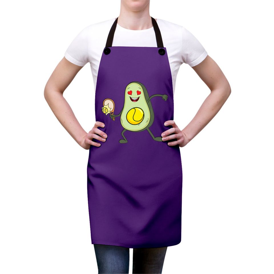Tennis Avocado tennis player girl gift Aprons