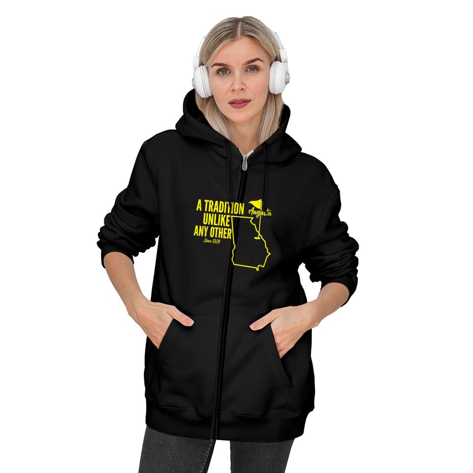A Tradition Unlike Any Other Augusta Georgia Golfing Zip Hoodies, 2022 Masters Golf Tournament Zip Hoodies