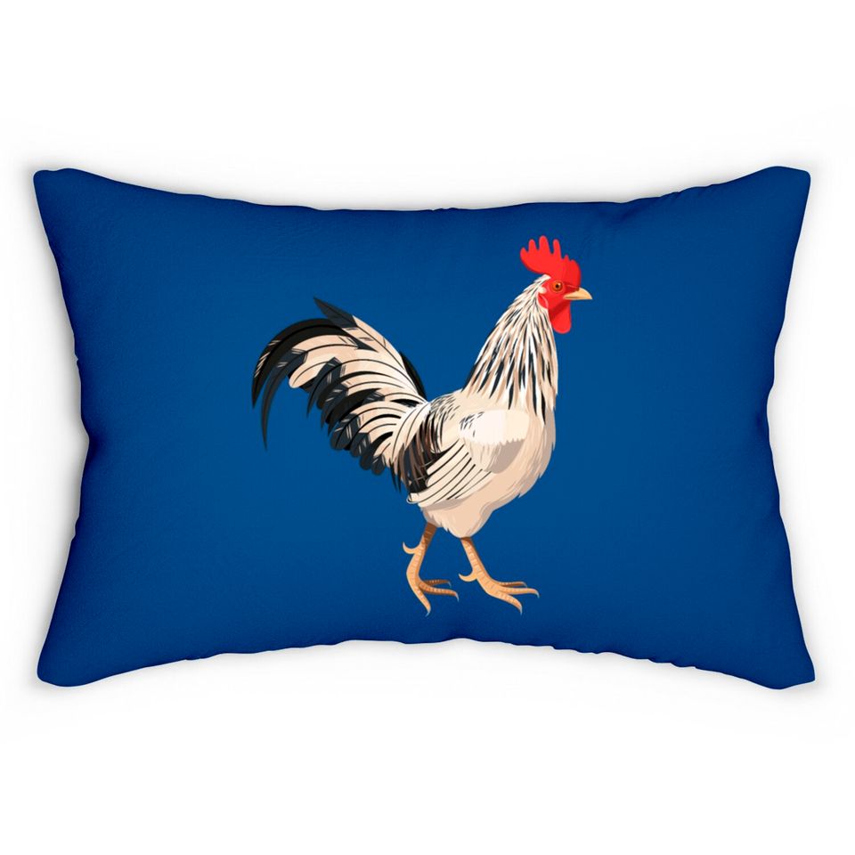 Realistic rooster Lumbar Pillows