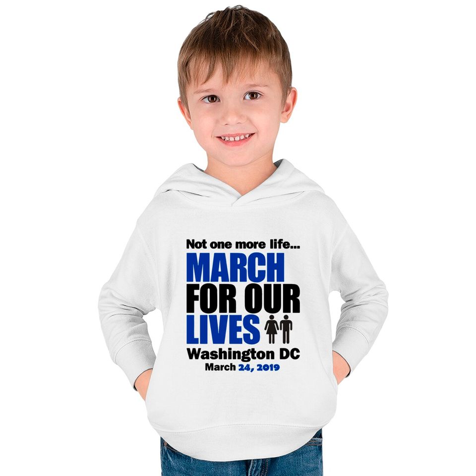 March for our Lives Washington DC 1 Kids Pullover Hoodies