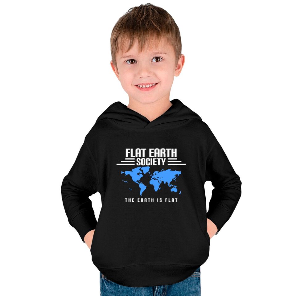 Flat Earth Kids Pullover Hoodies