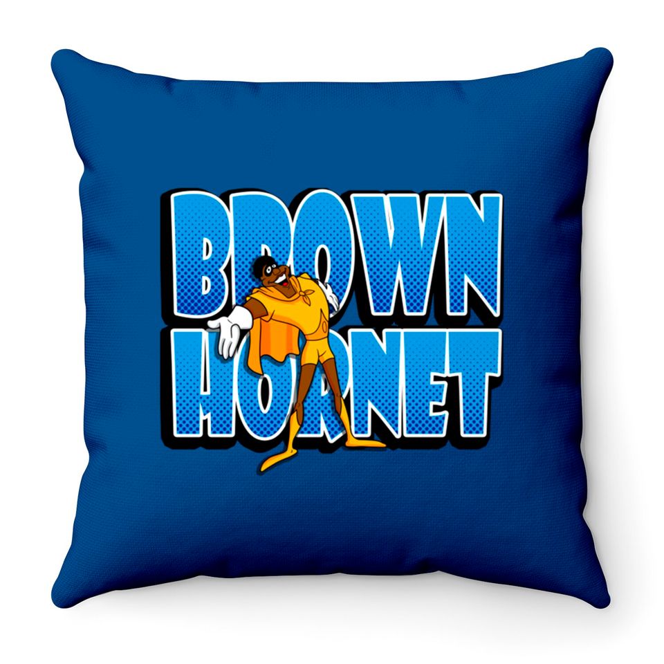 The Brown Hornet - Brown Hornet - Throw Pillows
