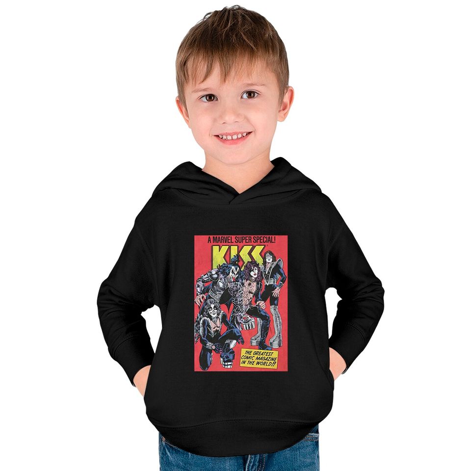 Marvel KISS Special Comic Cover Kids Pullover Hoodies