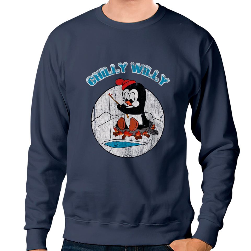 Distressed Chilly willy - Chilly Willy - Sweatshirts