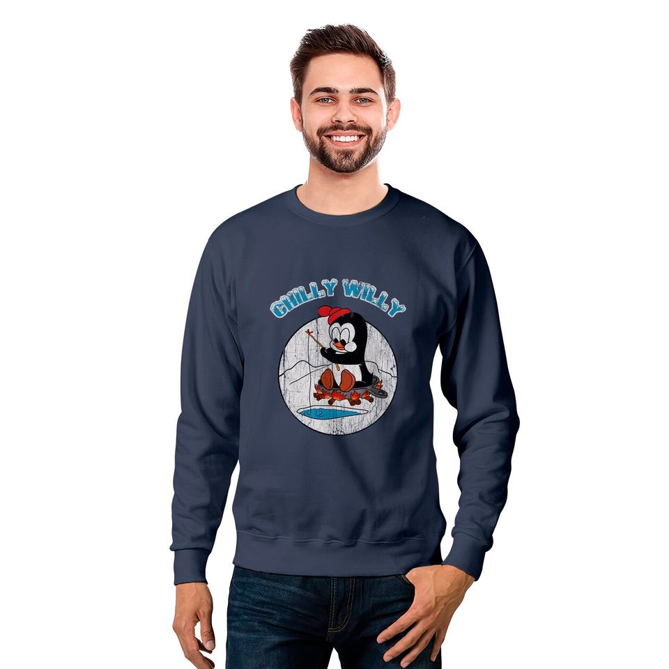 Distressed Chilly willy - Chilly Willy - Sweatshirts