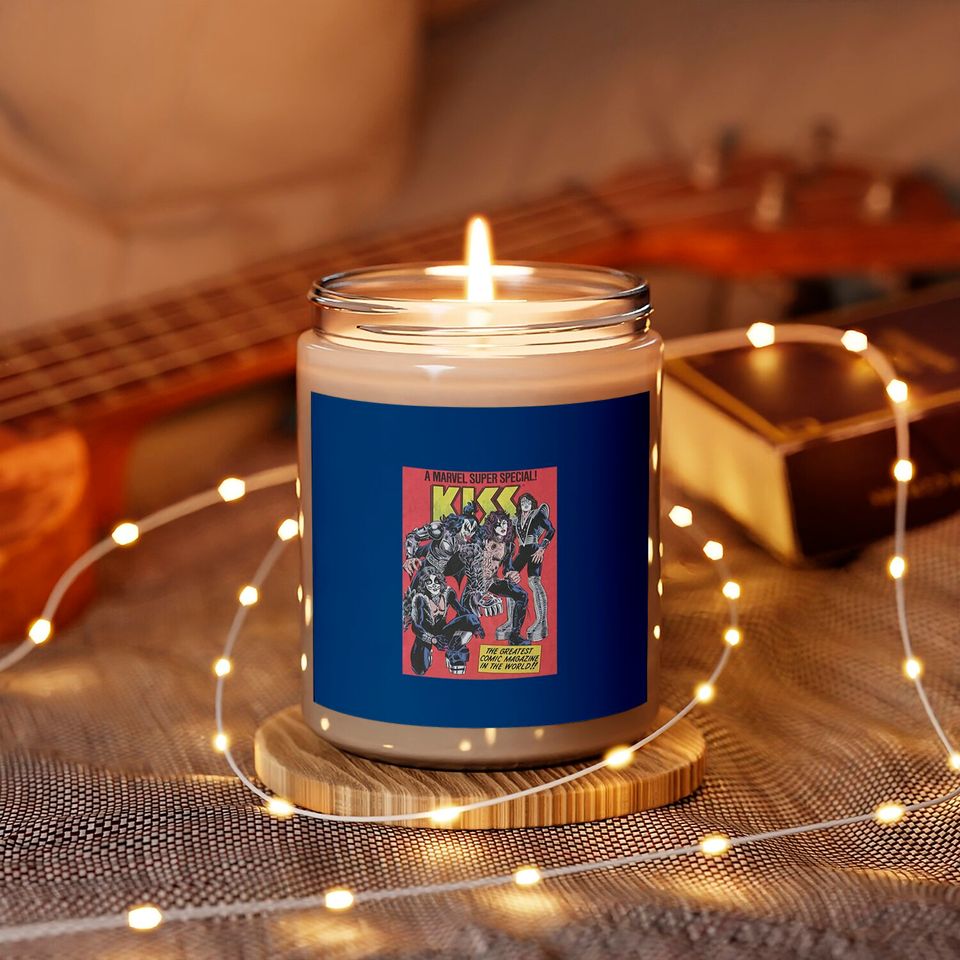 Marvel KISS Special Comic Cover Scented Candles