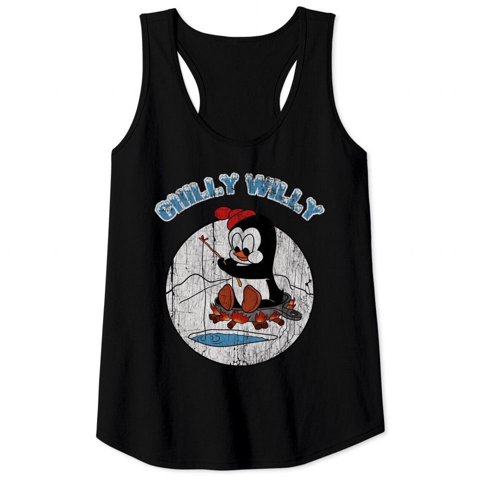 Distressed Chilly willy - Chilly Willy - Tank Tops