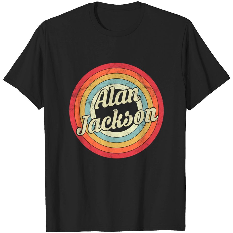 Alan Jackson - Retro Vintage - Alan Jackson - T-Shirt