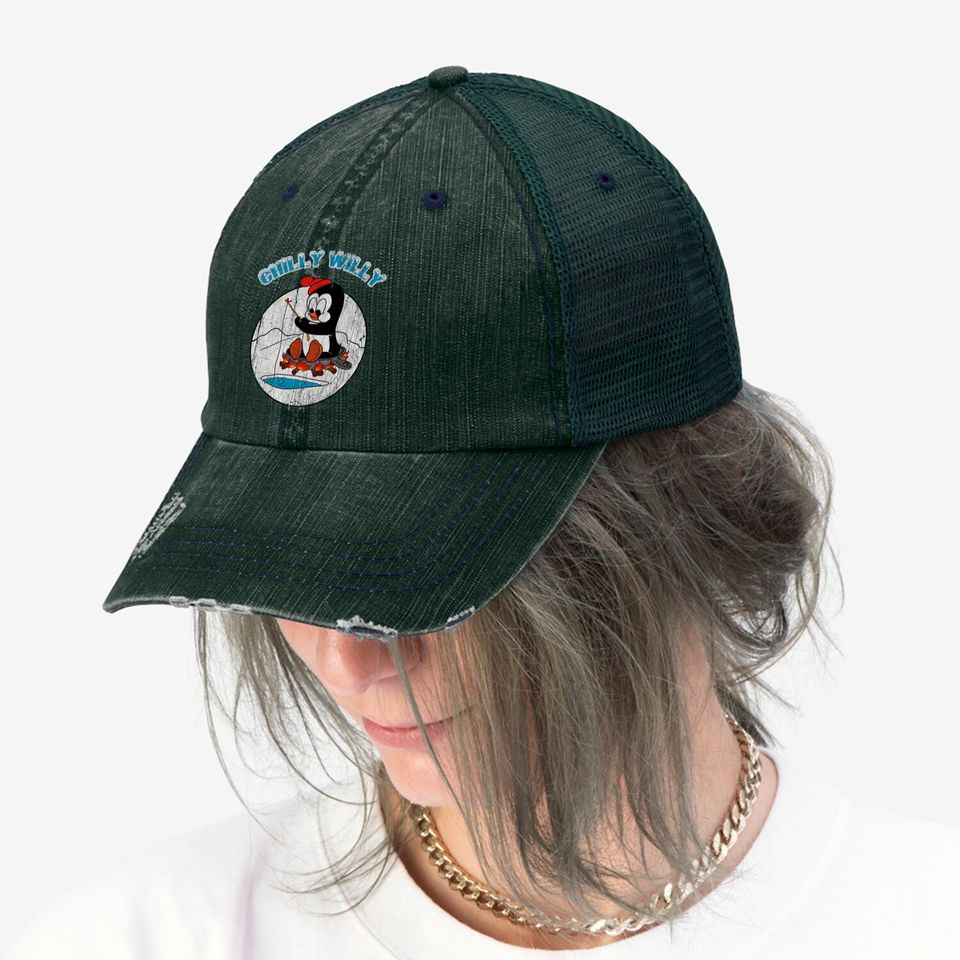 Distressed Chilly willy - Chilly Willy - Trucker Hats