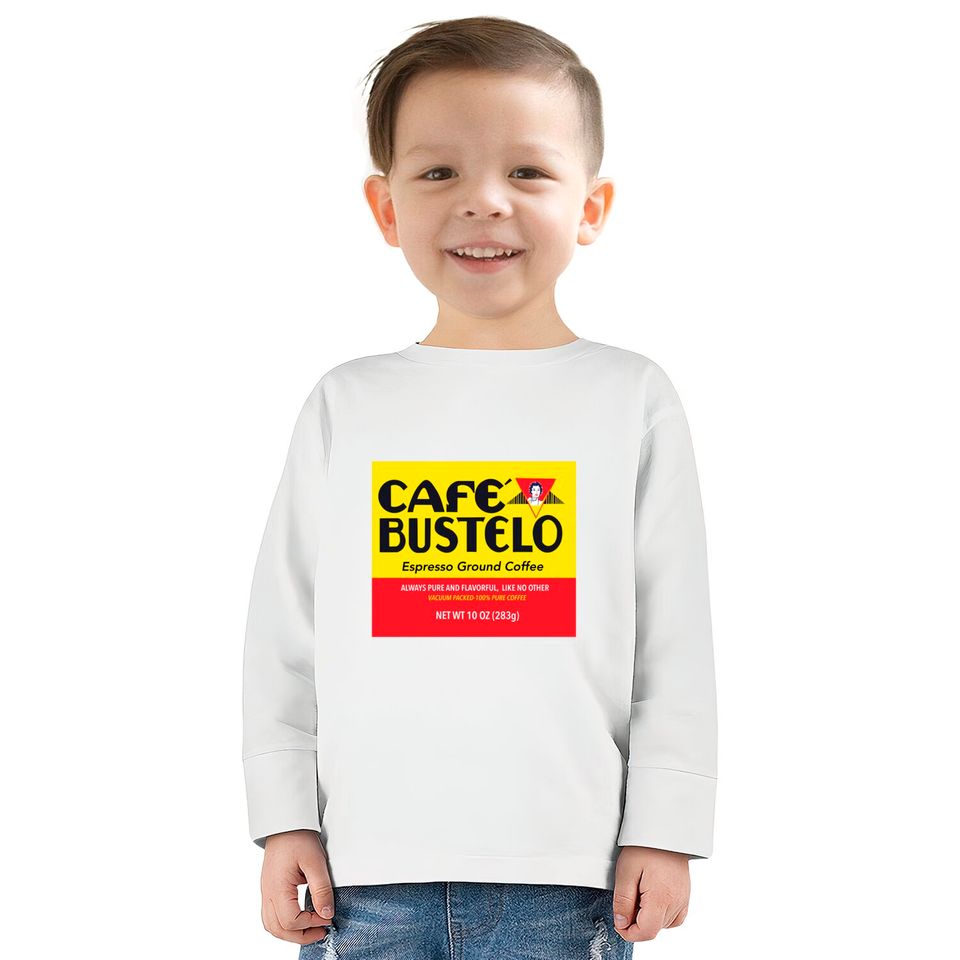 Cafe bustelo - Coffee -  Kids Long Sleeve T-Shirts