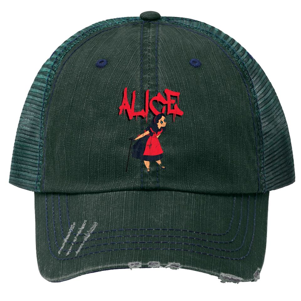 Alice In Wonderland Vs Alice Cooper - Alice Cooper - Trucker Hats