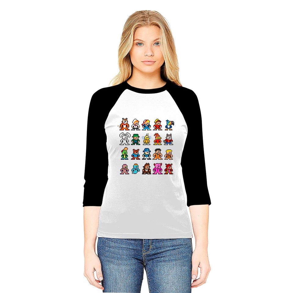 Retro Breakfast Cereal Mascots - Cereal - Baseball Tees