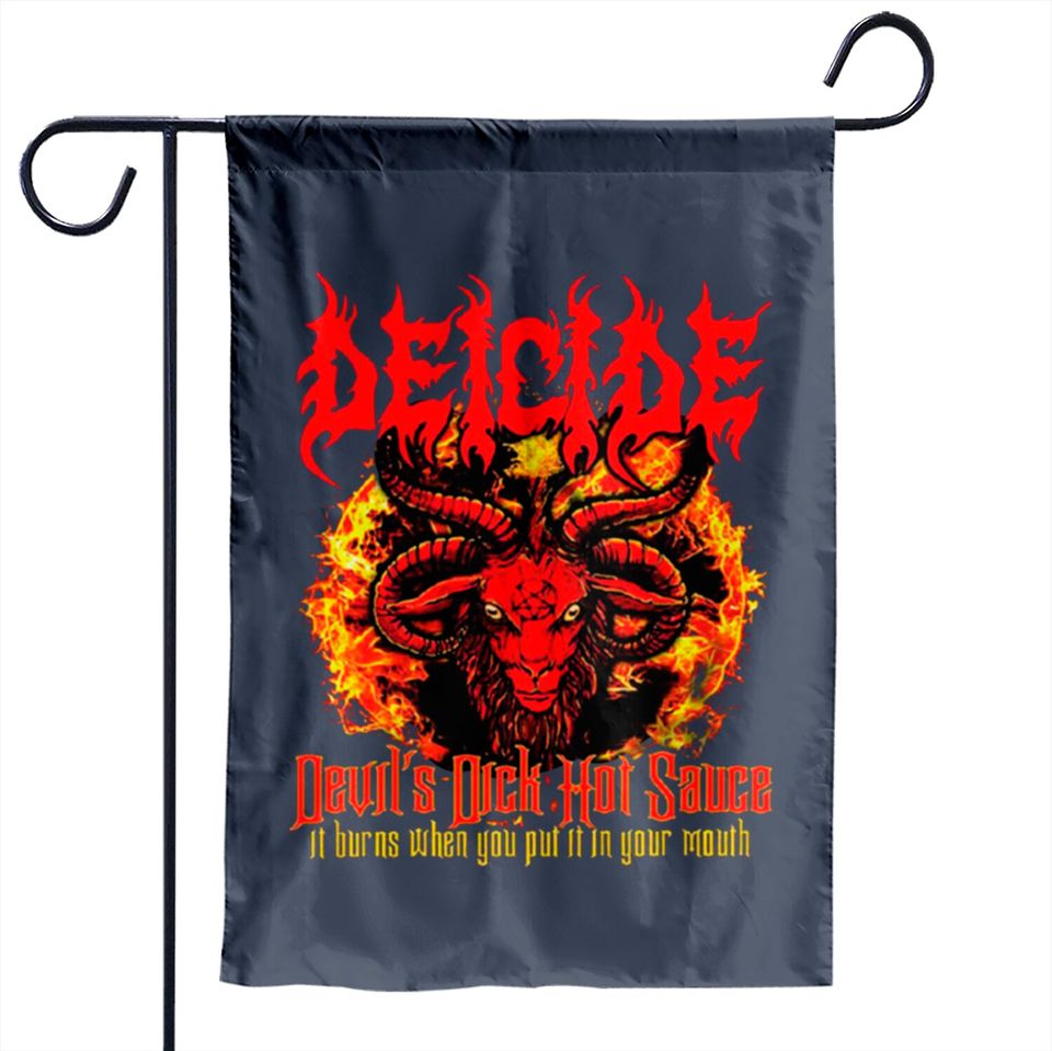 The Devils D*ck Hot Sauce - Metal Bands - Garden Flags