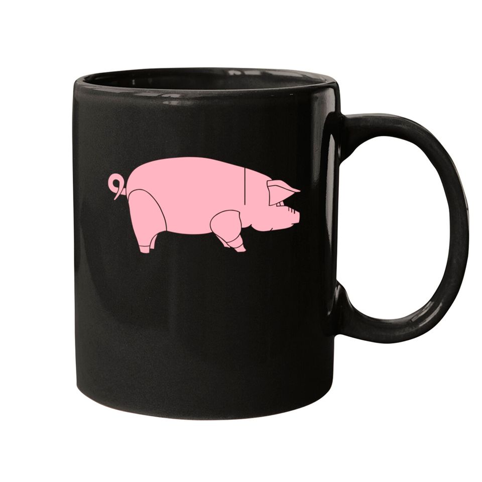PIG FLOYD Mug, the 70s Mugs, Pink Floyd Mug, pink floyd Mug, retro Mug,rock Mug, pink pig - Pink Floyd - Mug