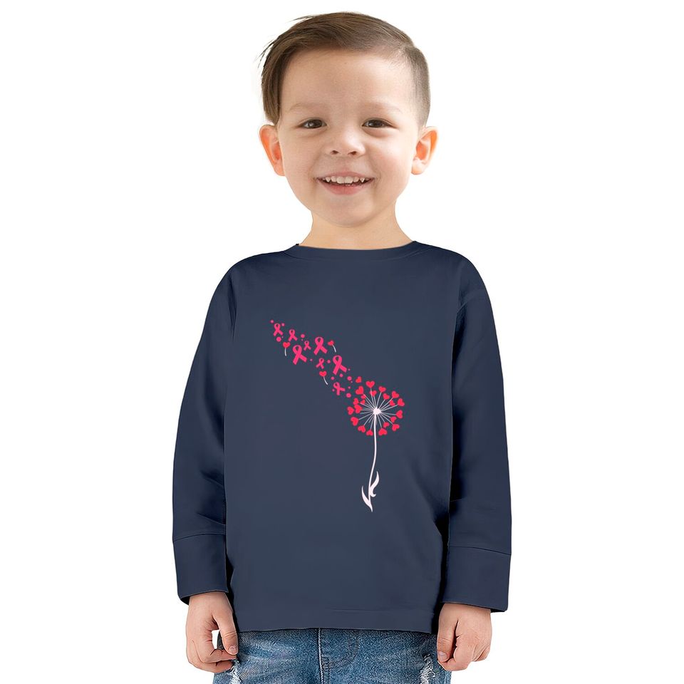 Breast Cancer Awareness Gift Support Breast Cancer Survivor Product - Breast Cancer -  Kids Long Sleeve T-Shirts