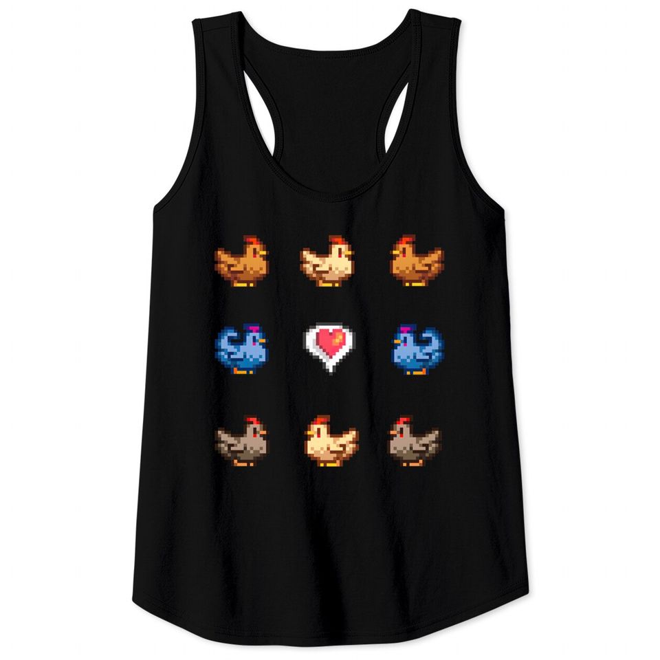 Stardew Valley Chickens - Stardew Valley - Tank Tops