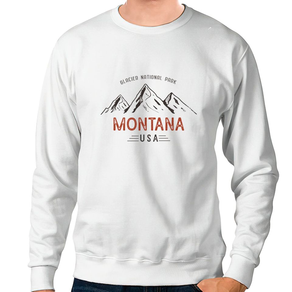 Vintage Glacier National Park - Glacier National Park - Sweatshirts