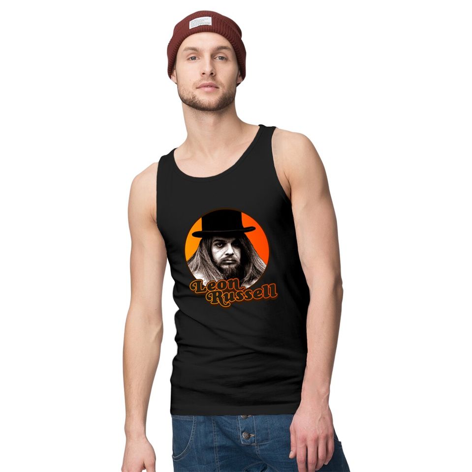 Leon Russell ))(( Retro Country Folk Legend - Leon Russell - Tank Tops