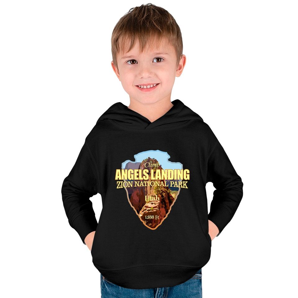 Angels Landing (arrowhead) - Angels Landing - Kids Pullover Hoodies