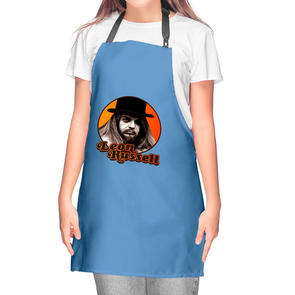 Leon Russell ))(( Retro Country Folk Legend - Leon Russell - Kitchen Aprons