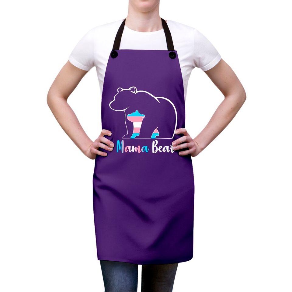 LGBT Mama Bear Transgender Pride Equal Rights Rainbow Flag Aprons