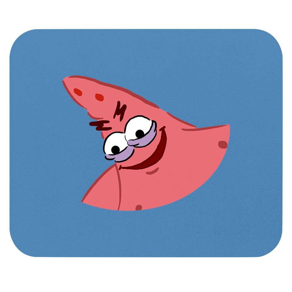 Evil Patrick Meme - Patrick Star - Mouse Pads