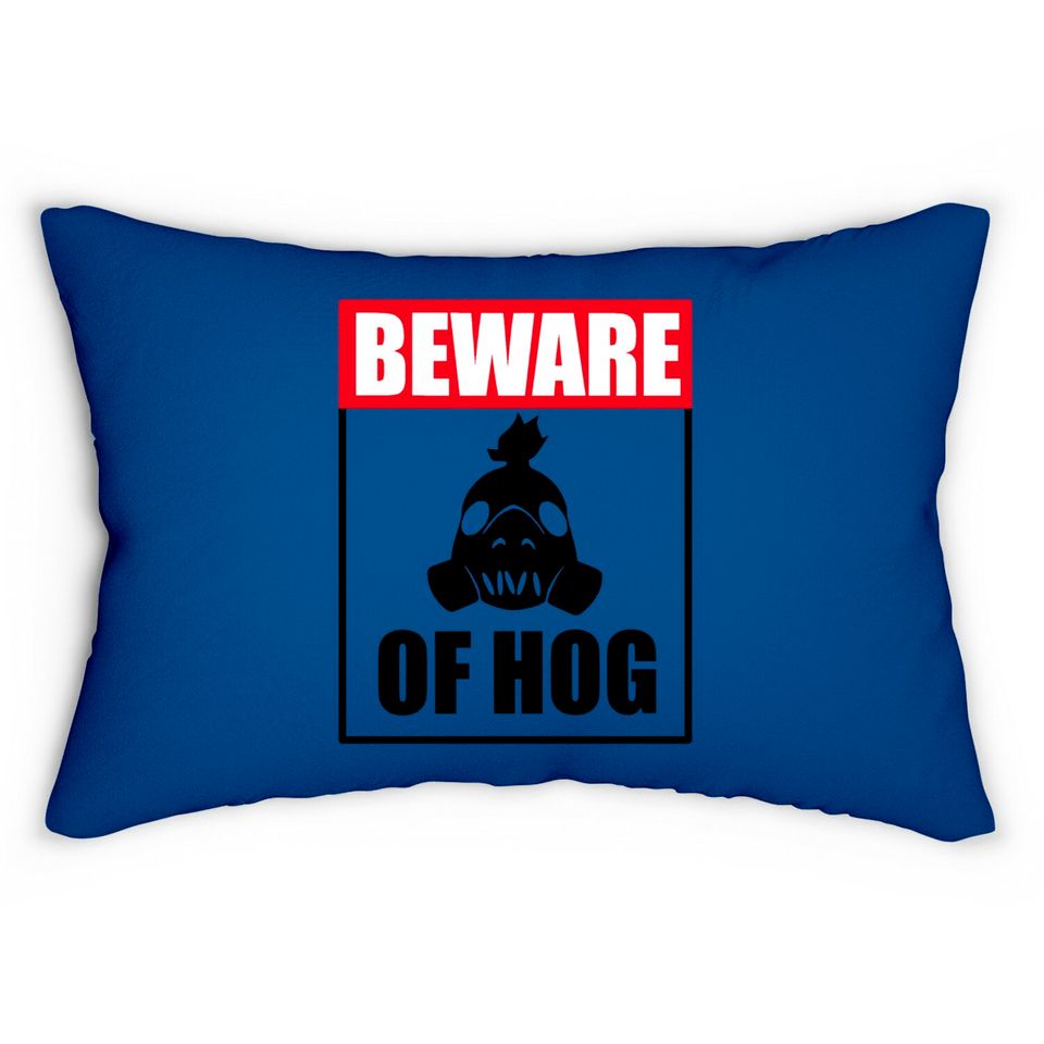 Beware of Hog - Nerd - Lumbar Pillows