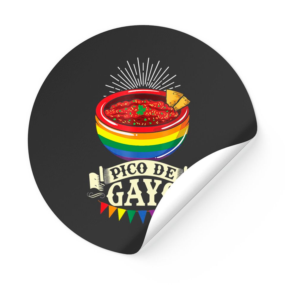 Pico De Gayo Cinco De Mayo Gay Pride LGBT Awareness Stickers