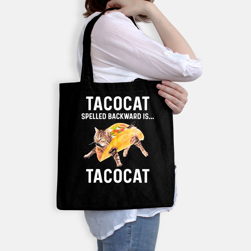Tacocat Spelled Backward Is Tacocat | Love Cat And Taco Bags
