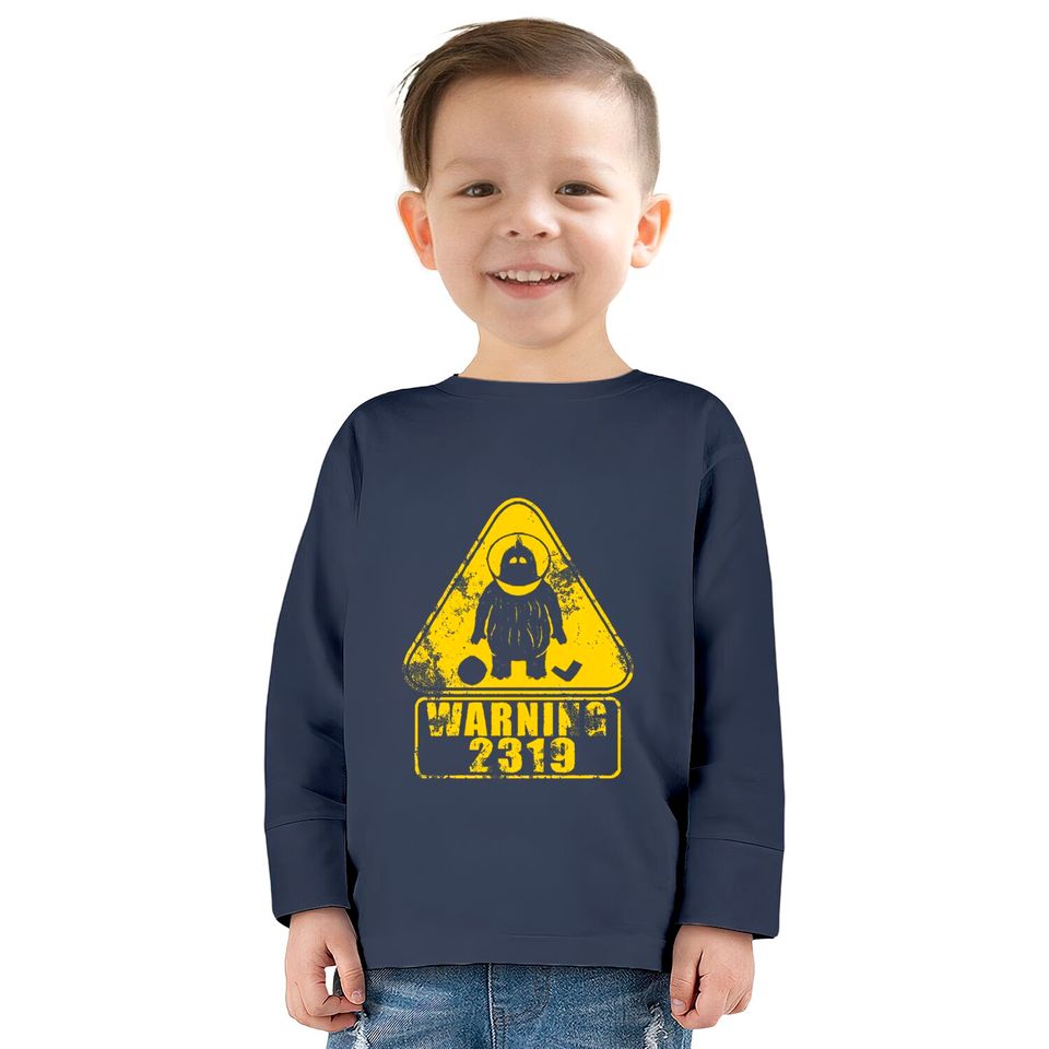 Warning 2319 - Monsters Inc -  Kids Long Sleeve T-Shirts