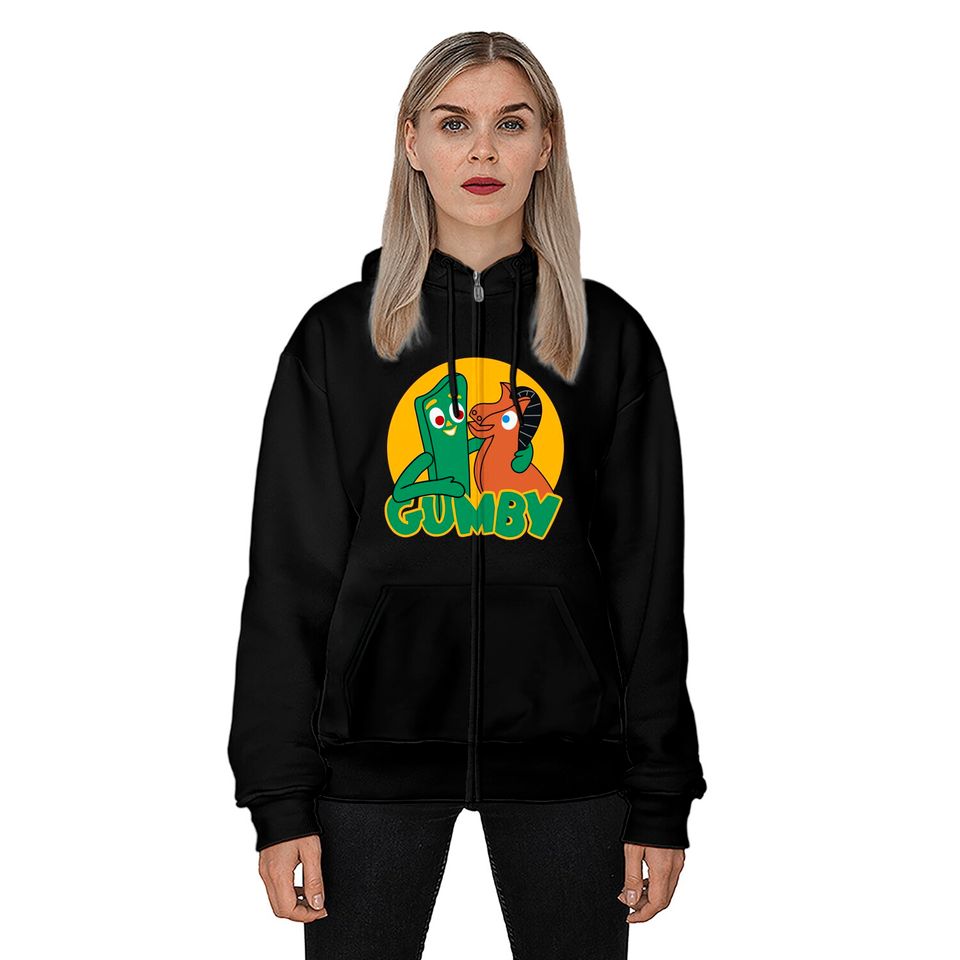 Gumby and Pokey - Gumby And Pokey - Zip Hoodies
